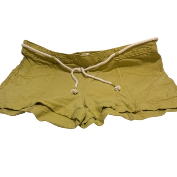 C&C California Yellow Athletic Shorts Relaxed Fit Drawstring - Picture 1 of 9